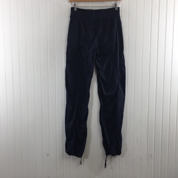 Lululemon Athletica Blue Stripes Jogger Pants Womens 4 Dance Studio - Picture 4 of 8